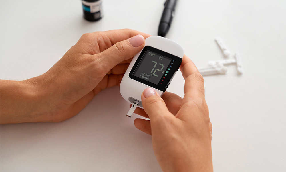 Toma de tensión arterial y medición de glucosa