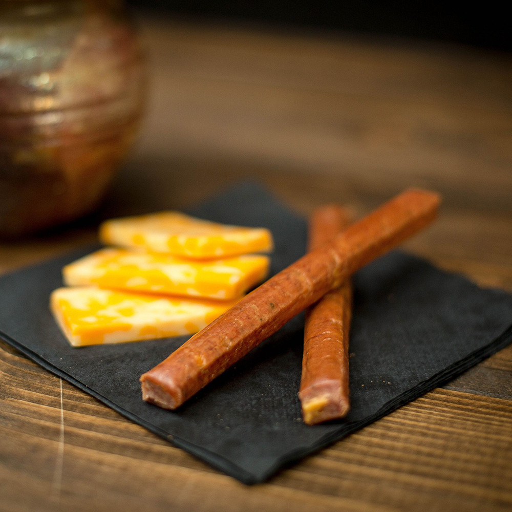 Beef & Pork Snack Sticks with Pepper Cheese - 6oz