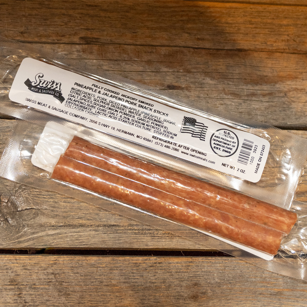 Pineapple & Jalapeno Pork Snack Sticks - 2oz