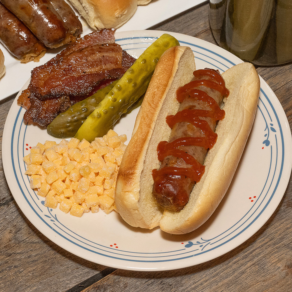 Cheeseburger Pickle Bratwurst - 12oz