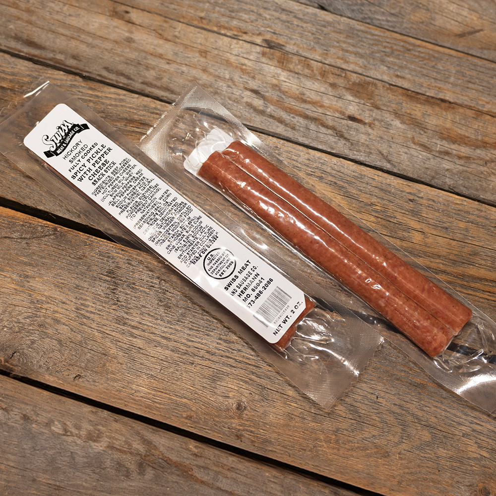Beef & Pork Spicy Pickle with Pepper Cheese Snack Stick - 2oz