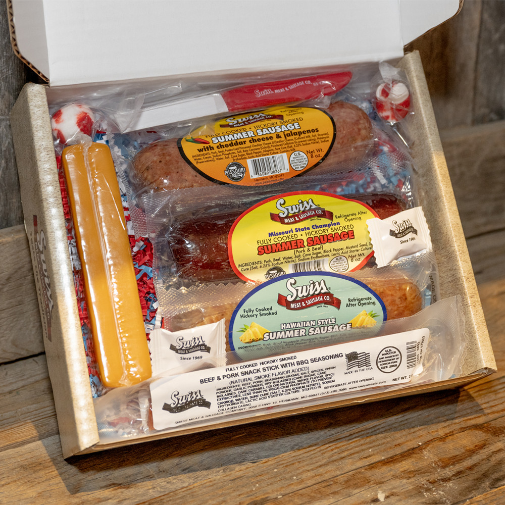 Swiss Meats Survival Sausage and Sticks Gift Basket