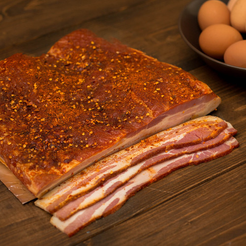 Sugar Cured Firehouse Bacon - 1lb Package