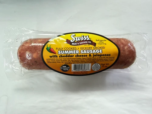 Summer Sausage with Cheese & Jalapenos - 8oz