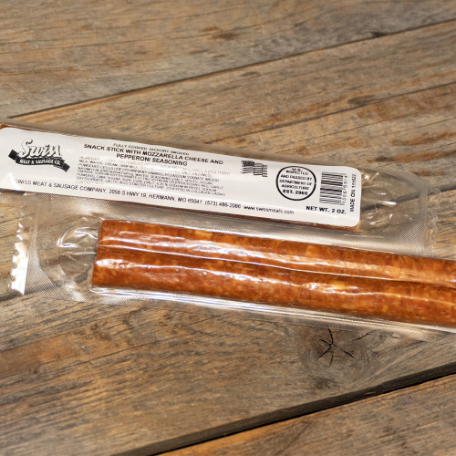 Pork Snack Sticks with Mozzarella Cheese & Pepperoni Seasoning - 2oz