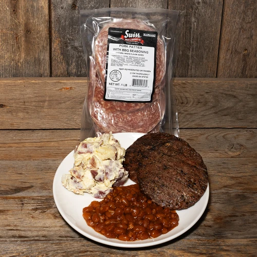 Pork Patties with BBQ Seasoning - 16oz