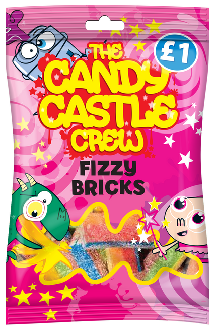 Candy Castle Crew Fizzy Bricks - 1 x 18 x 120g