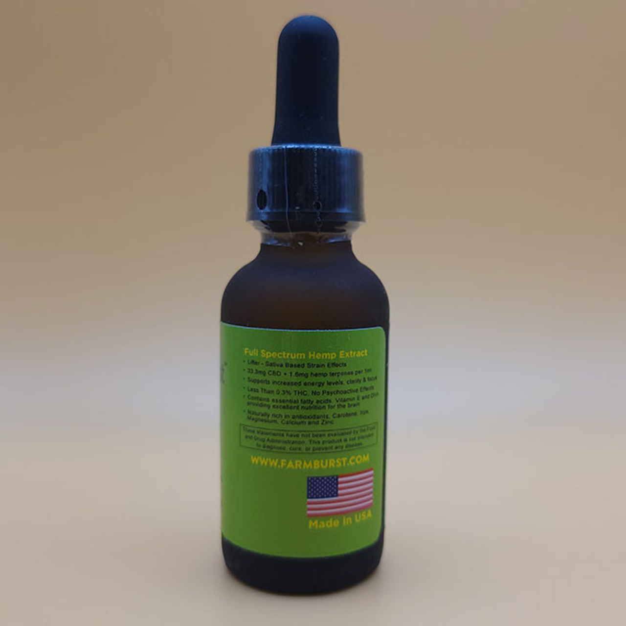 Farmburst Daytime "Lifter" CBD Oil - 1,000 mg (33mg/ml) Full Spectrum CBD Tincture | 30 ml