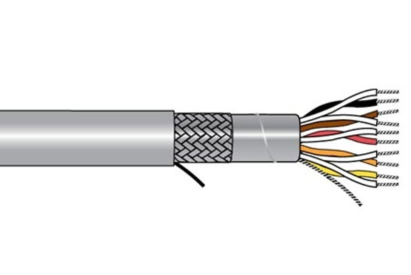 Multi-Pair Cable, 1000 ft. L, 300 V, 22 AWG, Stranded, Slate - 5125C SL001