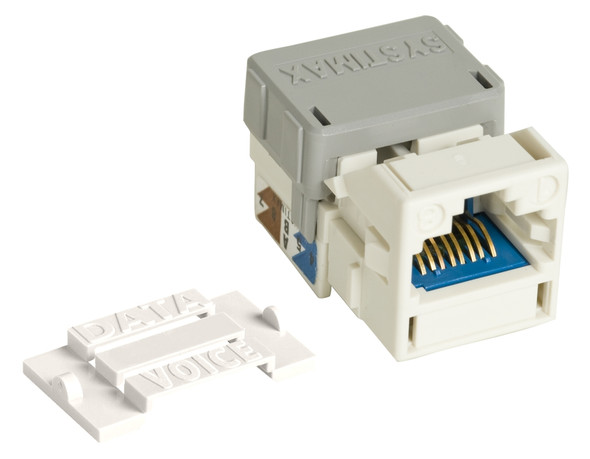 GigaSPEED X10D Jack, Modular UTP; CAT 6A; 8W RJ45; White - 760092429