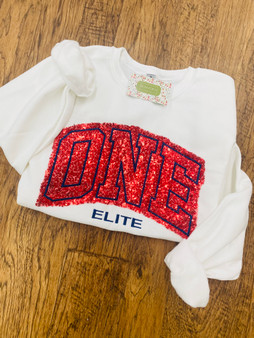 One Elite Sequin Applique Sweatshirt