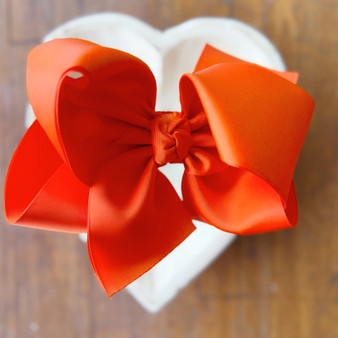 SSD Orange Basic Grosgrain Bow