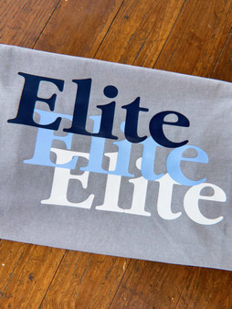 “Elite Elite Elite” on Grey Screen Printed Tee