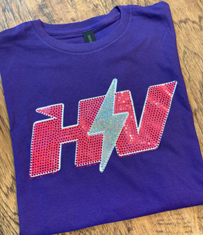 HV Bolt Purple Bling Tee