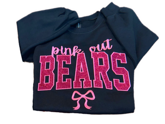 JI Barron Bears Pink Out Tee or Sweater