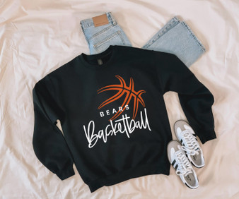 Bears Basketball Embroidered Crewneck Sweater