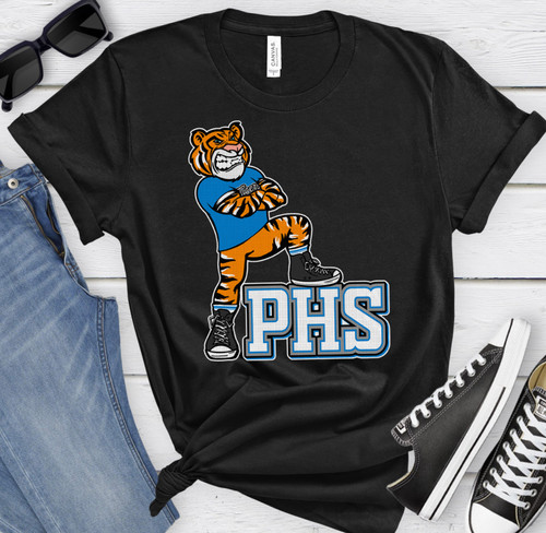 Pitkin High School Tiger Mascot Tee - Pre-Order