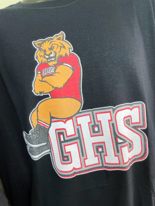GHS Wildcat Mascot Tee on Gildan Softstyle