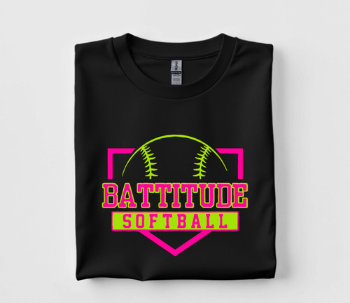 Battitude Home Plate Tee or Sweater