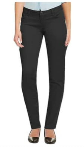 Junior Girls Super Stretch Skinny Pants - Black