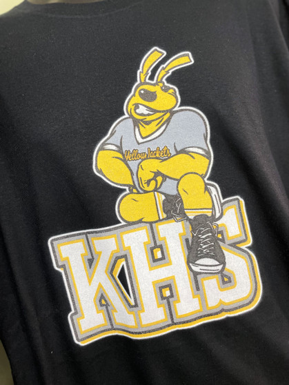 KHS Yellowjacket Mascot Tee on Gildan Softstyle