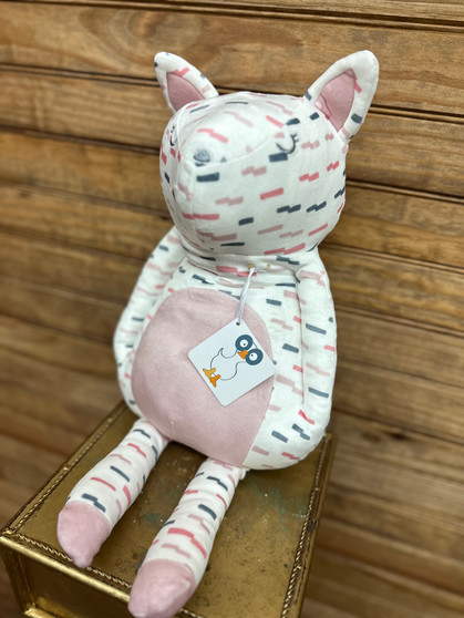 Rose Kitty Printed Plush
