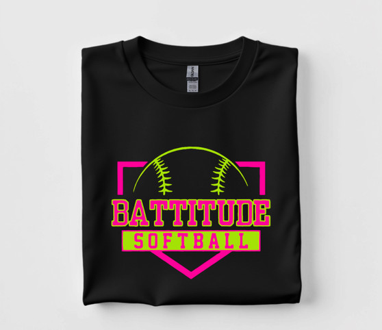 Battitude Home Plate Tee or Sweater