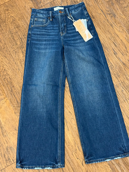 The Laura Tummy Control High Rise Crop Wide Leg Jeans