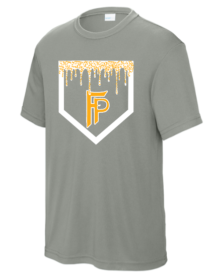 Fairview Youth Baseball Parent Shirts - Grey with Gold/White