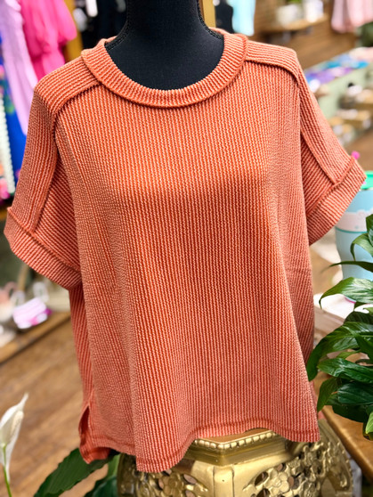 The Julie Top - Burnt Orange