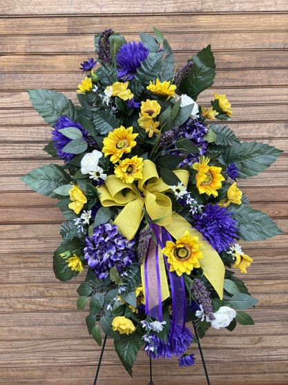 #6 Silk Funeral Spray 