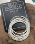 White Bella Bracelets