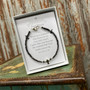 Hematite Teen Prayer Bracelet