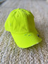 Neon Distressed Hat with Embroidered Monogram