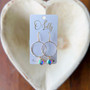 "Millie" Earrings - Hoop with AB Stone
