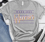 Striped Warriors Purple & Gold Screen Printed Tee