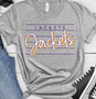Striped Jackets - Purple & Gold Screen Printed Tee - PRE-ORDER