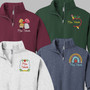 Teacher Embroidered 1/4 Zip Pullover