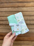 Mint/XO 2 Pack Muslin Terry Burp Cloths