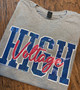 High Voltage Grey with Navy Bling Tee