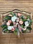 #2 Wooden Window Silk Flower Funeral Spray 