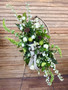 Designer's Choice Fresh Flower Wooden Window Funeral Spray