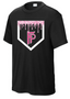 Fairview Youth Softball Parent Shirts - Black with Pink/White