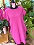 Ruby Urban Ribbed Dress - Magenta