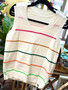 Tully Striped Print Top