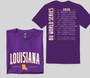 Louisiana 8U World Series PURPLE tees