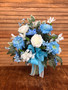 Baby Blues Silk Cemetery Arrangement