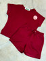 The Brooklyn Burgundy Textured Set