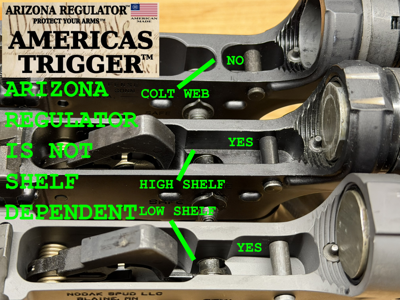 FRT Triggers Low Shelf, High Shelf in one easy pic