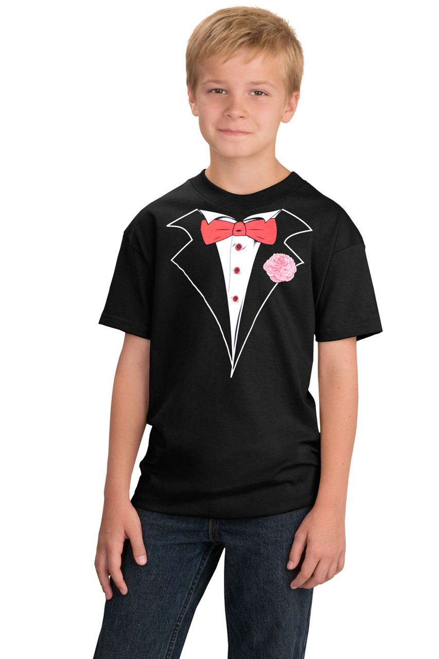 Kids tuxedo sales t shirt